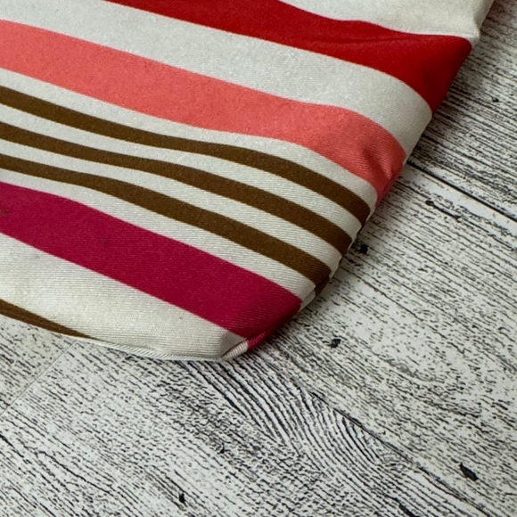 Coach Pink and Orange Striped Pouch - Picture 5 of 7